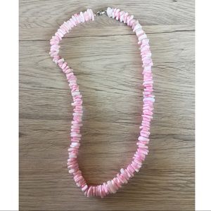 Pink Puka Shell Necklace